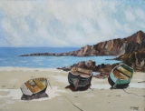 BARQUES AU REPOS - HUILE