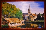 VILLAGE DU MAINE ET LOIR - HUILE